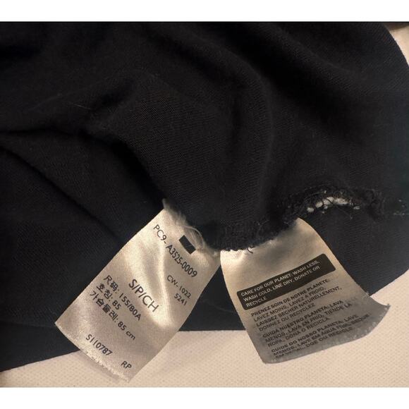 Levi's Silver Tab Long Sleeve Crop Tee Black Size S Women - Picture 4 of 5